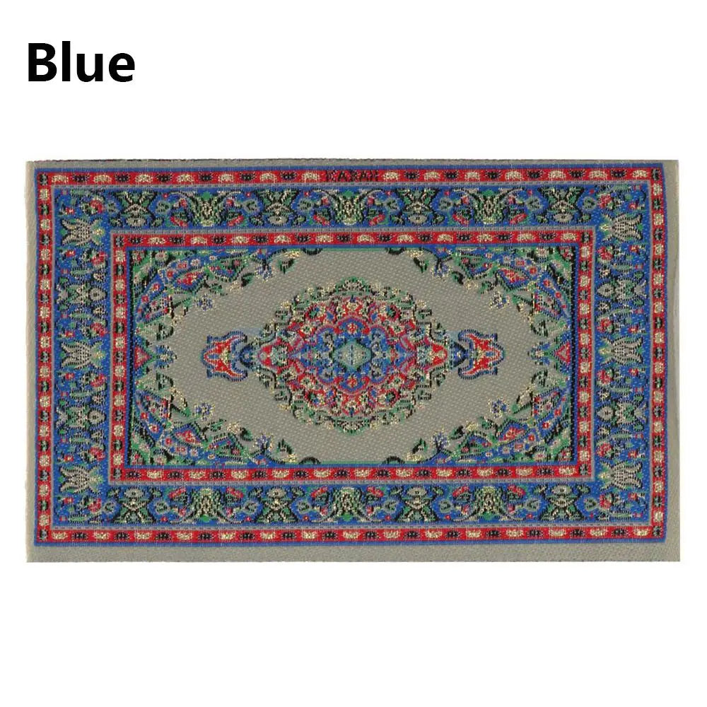 1:12 Scale Turkish Style Miniature Dollhouse Carpet – Floor Covering for Playing House & Doll Accessories