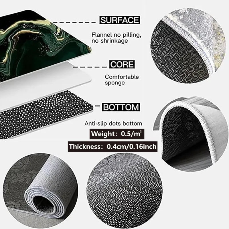 VIKAMA Office Chair Mat – Anti-Slip, Wear-Resistant Carpet for Home & Office Floor Protection