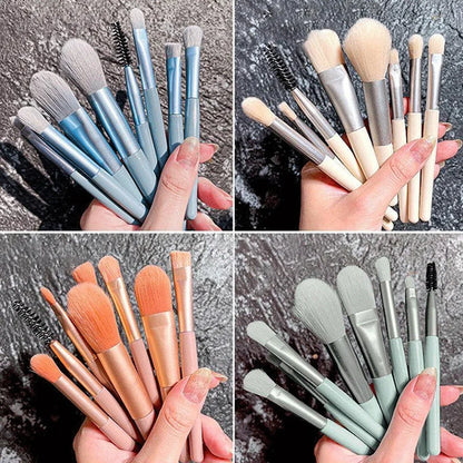 8Pcs Makeup Brush Set Makeup Concealer Brush Blush Loose Powder Brush Eye Shadow Highlighter Foundation Brush Beauty Tools